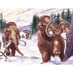Картина по номерам 40х50 «Древние мамонты»