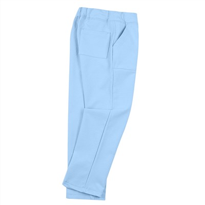Голубые брюки из футера 2-3