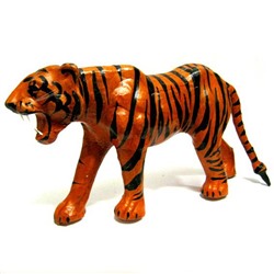 Тигр 37х19см кожа