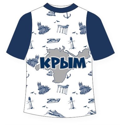 Детская футболка Крым текстура 2