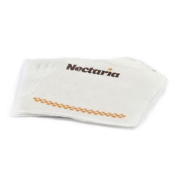 Салфетка бумажная белая с логотипом Nectaria 50 шт