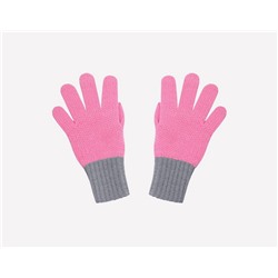 Перчатки для девочки Crockid К 109 розовый, серый