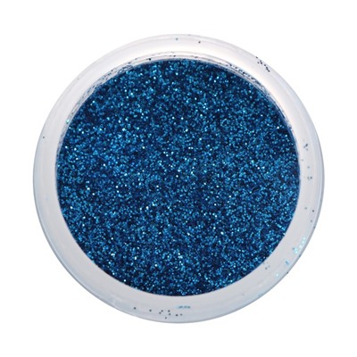 Декоративные блёстки LUXART LuxGlitter (сухие), 20 мл, размер 0.2 мм, голубые