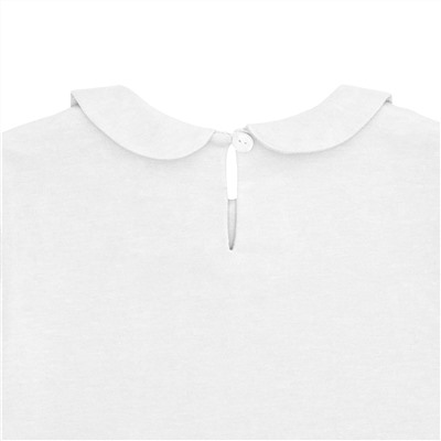 Белая блузка с длинным рукавом 2-3