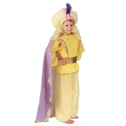 Детский карнавальный костюм Восточный принц желтый