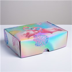 Складная коробка «Тропики», 30,5 × 22 × 9,5 см