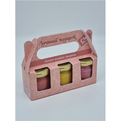 Подарочный набор № 170 Мёд микс с брусникой, облепихой, малиной «Лучший подарок»