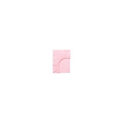 LEN ЛЕН, Простыня натяжная, розовый, 80x165 см