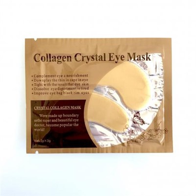 Коллагеновая маска под глаза Collagen Crystal Eye Mask золотая 2 шт оптом