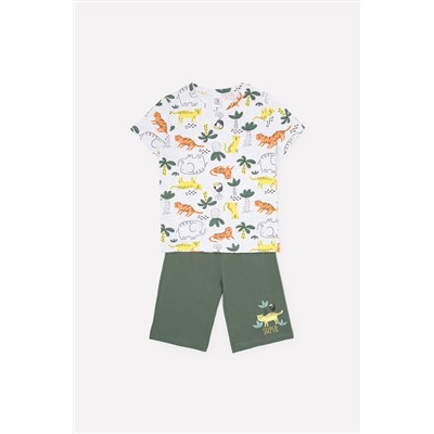 Пижама для мальчика Crockid К 1528 яркие тропики + лесной мох
