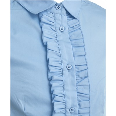 Голубая блузка со сменным бантиком