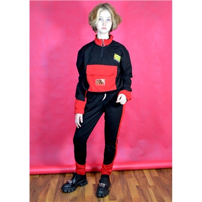 Спортивный костюм Full Girls 2292 Красный/Черный