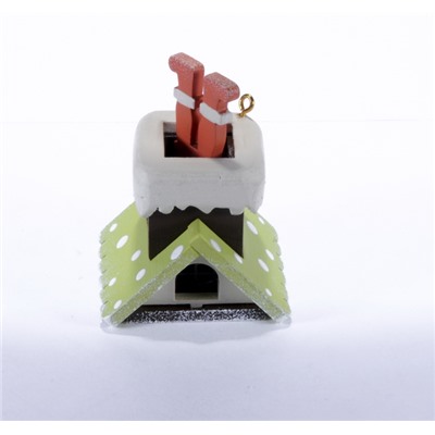 Елочная игрушка - Домик с ногами Санта Клауса 90YY61504