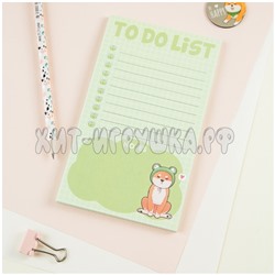 Блок для записей (To Do list)  на склейке 10 *17 см, 50 л. "Cute dog" MESHU MS_46569, MS_46569