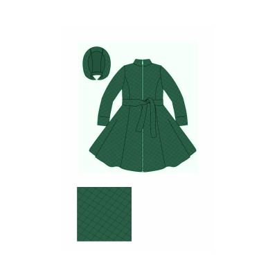 Утепленное пальто-платье для девочки Арт. GSC 20001