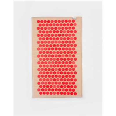 Коврик массажно-аккупунктурный с красными фишками, 68х42 см