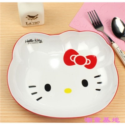Тарелка Hello Kitty не глубокая большая, заказ от 2-х шт