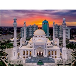 Алмазная мозаика картина стразами Мечеть Шейха Зайда, 30х40 см