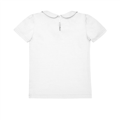 Белая блузка с коротким рукавом 2-3
