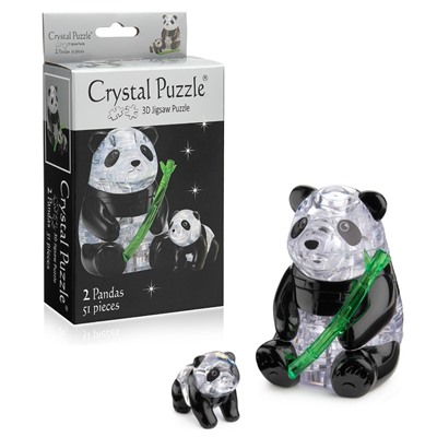 3D Головоломка Две панды