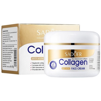 Коллагеновый антивозрастной крем для лица SADOER Anti-aging Face Cream, 100 гр.