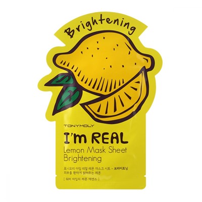 I'm Real Lemon Mask Sheet, Маска для лица "Лимон"