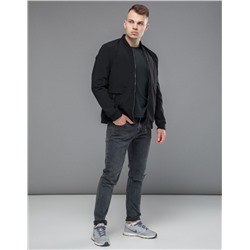 Черная практичная мужская куртка бомбер Braggart "Youth" модель 32488