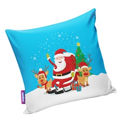 Подушка игрушка «Санта и олени»