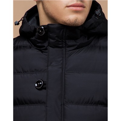 Куртка теплая черного цвета модель 20180