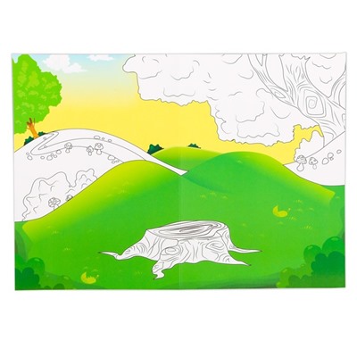 Набор наклеек с раскраской «Лесная сказка», 14.5 × 21 см