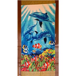 Пляжное полотенце «Дельфины 2» 140х70 см