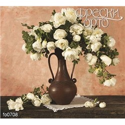 Фотофреска Белые розы fo0708