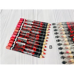 Набор карандашей для губ разных оттенков 12шт Miss Demi (набор В)
