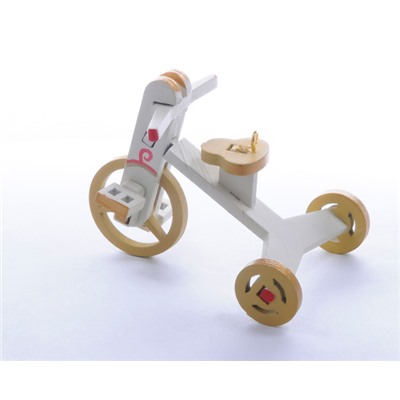 Елочная игрушка - Детский велосипед 1013 Classic Yellow Wheels