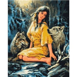 Картина по номерам 40х50 «Три волчицы»