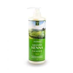 RINSE - GREENTEA HENNA PURE REFRESH  Бальзам для волос с зеленым чаем и хной 1000 мл