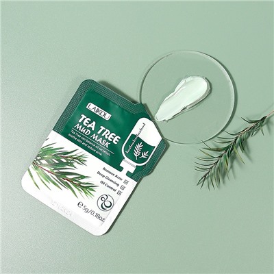 Маска для лица с чайным деревом и каолином противовоспалительная Laikou Tea Tree Mud Mask, 1 ШТУКА