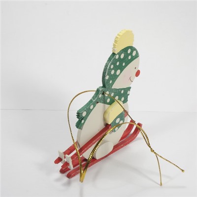 Елочная игрушка - Снеговик в шапочке 6029