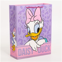 Пакет подарочный, 31 х 40 х 11,5 см "Daisy duck", Минни Маус