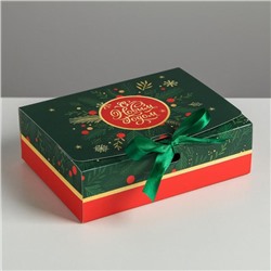 Складная коробка подарочная «С новым годом», 16.5 × 12.5 × 5 см