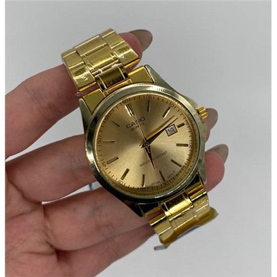 Часы наручные Casio золотые с золотым циферблатом