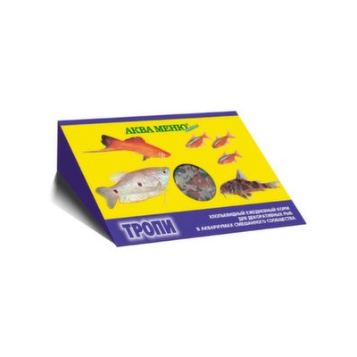 ТРОПИ  - хлопьевидный ежедневный корм для декоративных рыб в аквариумах смешанного сообщества