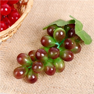 Виноград 24 ягоды 12 см глянец микс
