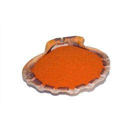 Оранжевый кварцевый песок 1 кг.
