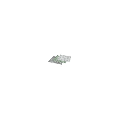 VINTER 2021 ВИНТЕР 2021, Рулон оберточной бумаги, орнамент «лист» бел/зелен, 3x0.7 м/2.10 м²x3 штуки