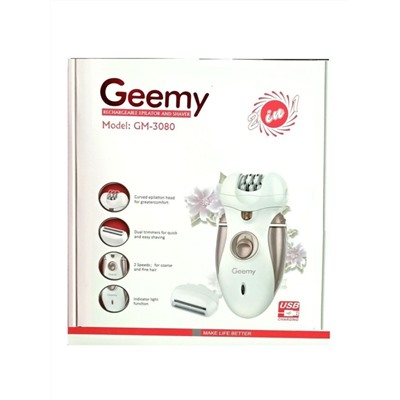 Эпилятор 2в1 для удаления волос Geemy GM-3080