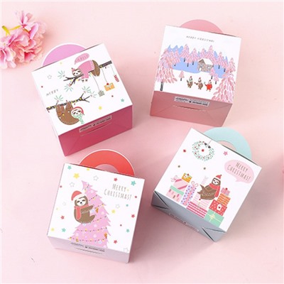 Подарочная коробка «Ленивцы» розовая