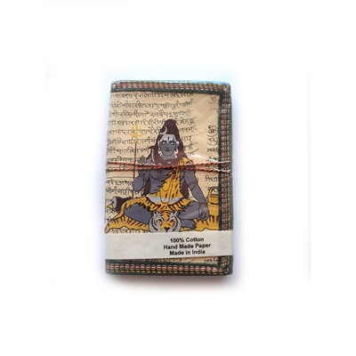 Блокнот индийский этнический ручной работы (разные рисунки, 15 на 10 см.), 1 шт.