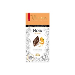 Шоколад Швейцарский Villars Тёмный с апельсиновыми цукатами 100гр