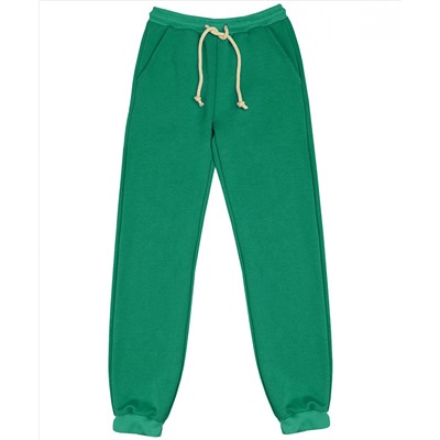 Зеленые брюки из футера